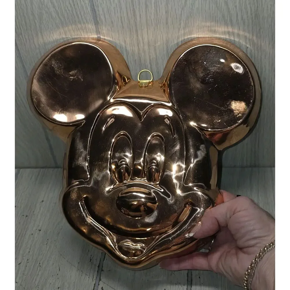 Vintage Disney Copper Mickey Mouse Pan Kitchen Wall Decor Farmhouse Country